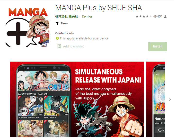 MANGA Plus by SHUEISHA - Best Free reading app