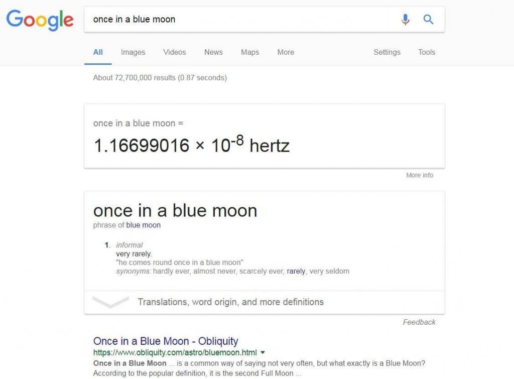 Once-in-a-blue-moon